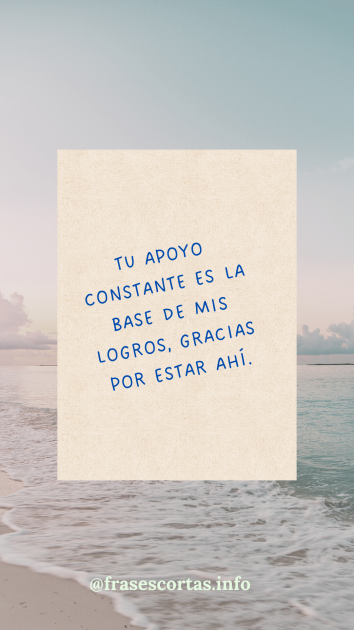 Una imagen con una frase de agradecimiento corta.