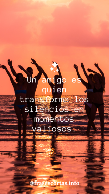 Un mensaje de amistad muy corto.