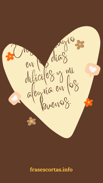 Una imagen de un corazón con una frase de San Valentín corta. Versión 6.