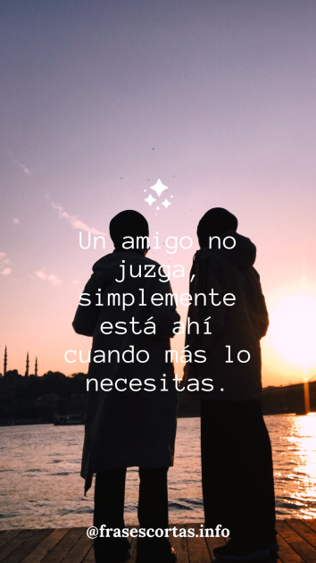 Un mensaje corto para dedicar a la amistad.