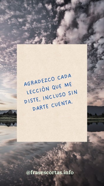 Una imagen con una frase de agradecimiento corta.