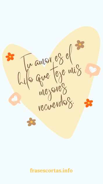 Una imagen de un corazón con una frase de San Valentín corta. Versión 7.
