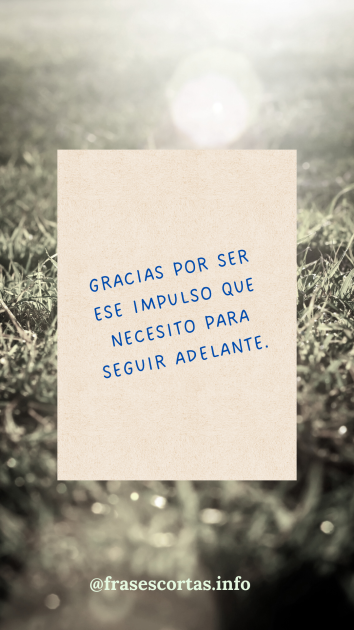 Una imagen con una frase de agradecimiento corta.