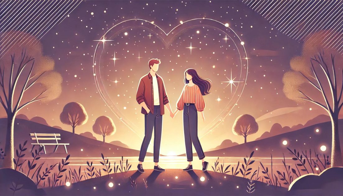 Una escena romántica.