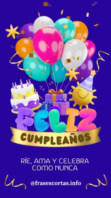 Otra frase de cumpleaños corta para compartir.