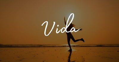 Cartelito con la palabra vida.